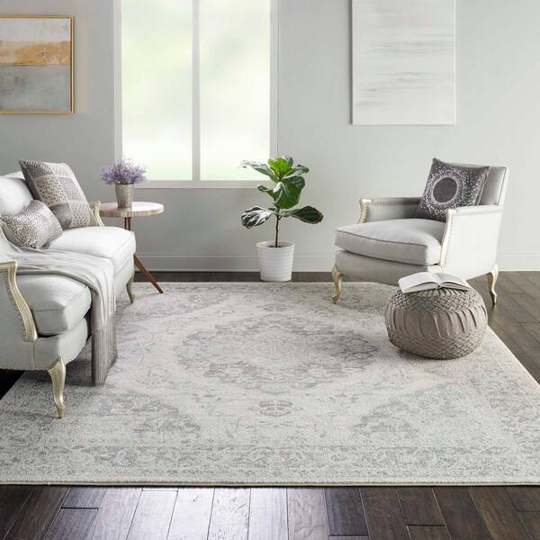 Addison Rugs Eleanor Grey 9 ft. x 12 ft. Geometric Indoor/Outdoor Washable  Area Rug AER31SI9X12 - The Home Depot