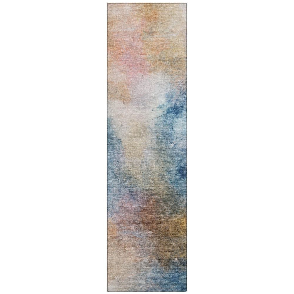 Chantille Machine Washable Indoor/Outdoor Abstract ACN2883 Blue 2 ft. x 7 ft. Runner Rug price history on PriceWatchPro