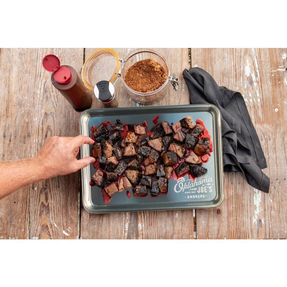 Oklahoma Joe's 13" x 9" Gray Aluminum BBQ Serving Tray