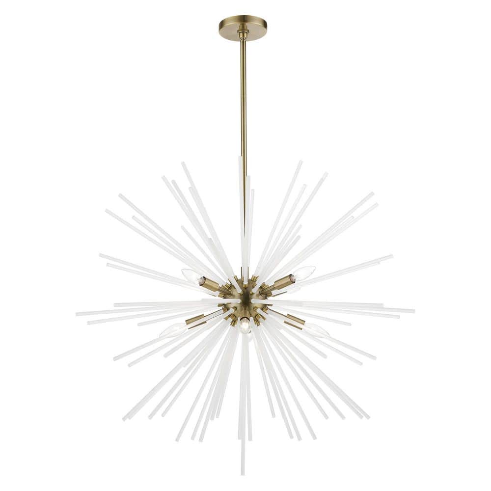 Wickford-8 Light Antique Brass Large Foyer Chandelier price history on PriceWatchPro