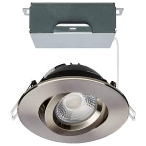 ColorQuik 4 in. Adjustable CCT Canless New Construction IC Rated Dim Indoor/Outdoor Integrated LED Recessed Light Trim