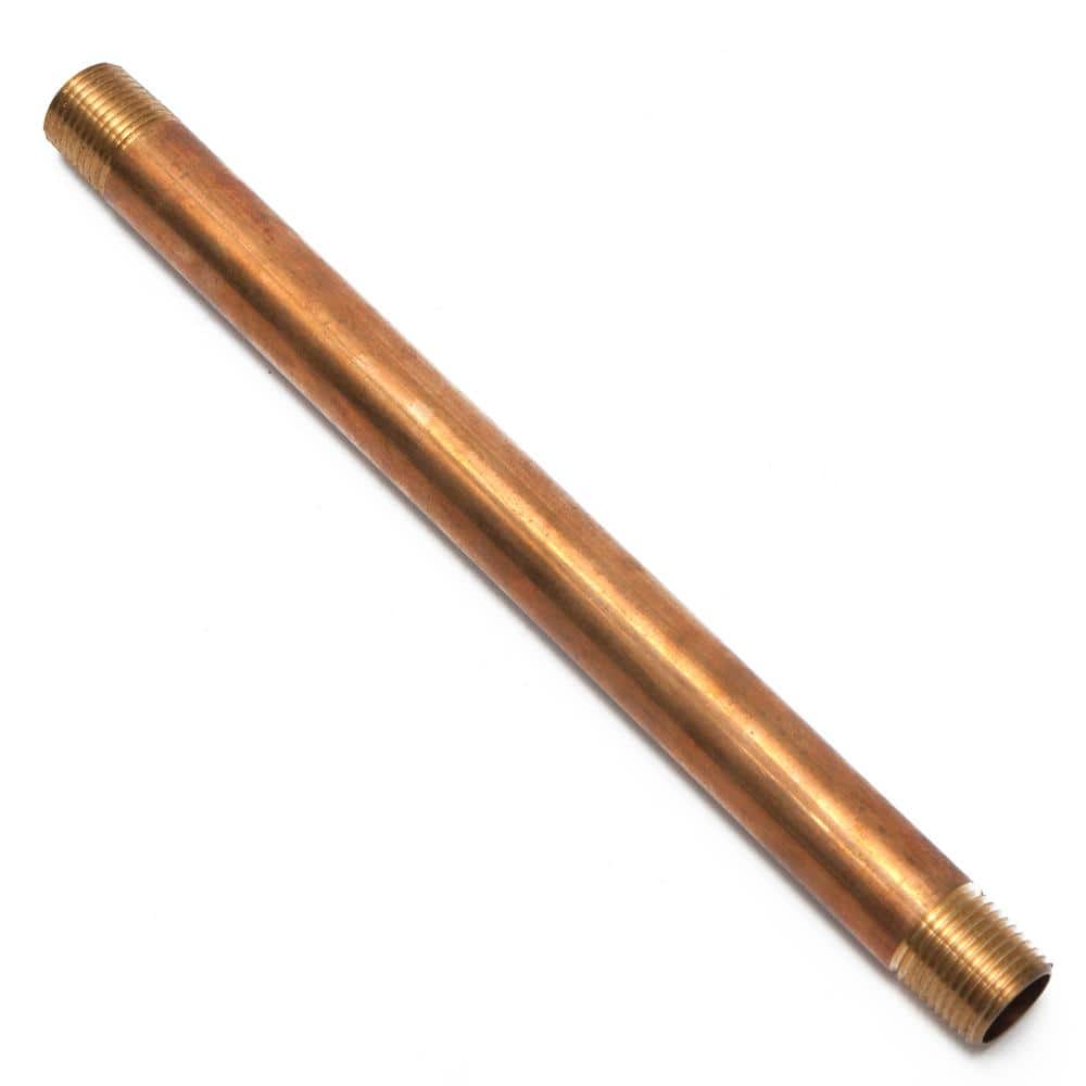 1/2 in. x 10 in. MIP Brass Nipple Fitting (2-Pack) price history on PriceWatchPro