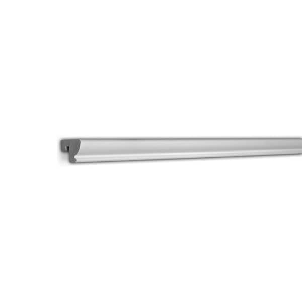 American Pro Decor 1-1/2 in. x 1-1/4 in. x 96 in. Recycled Polystyrene Cap Moulding Pro Pack 48 LF (6-Pack)