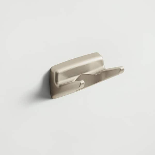 Adler J-Hook Double Robe/Towel Hook in Brushed Nickel
