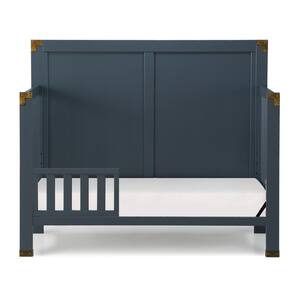 Mylan Toddler Guardrail for crib, Graphite Blue