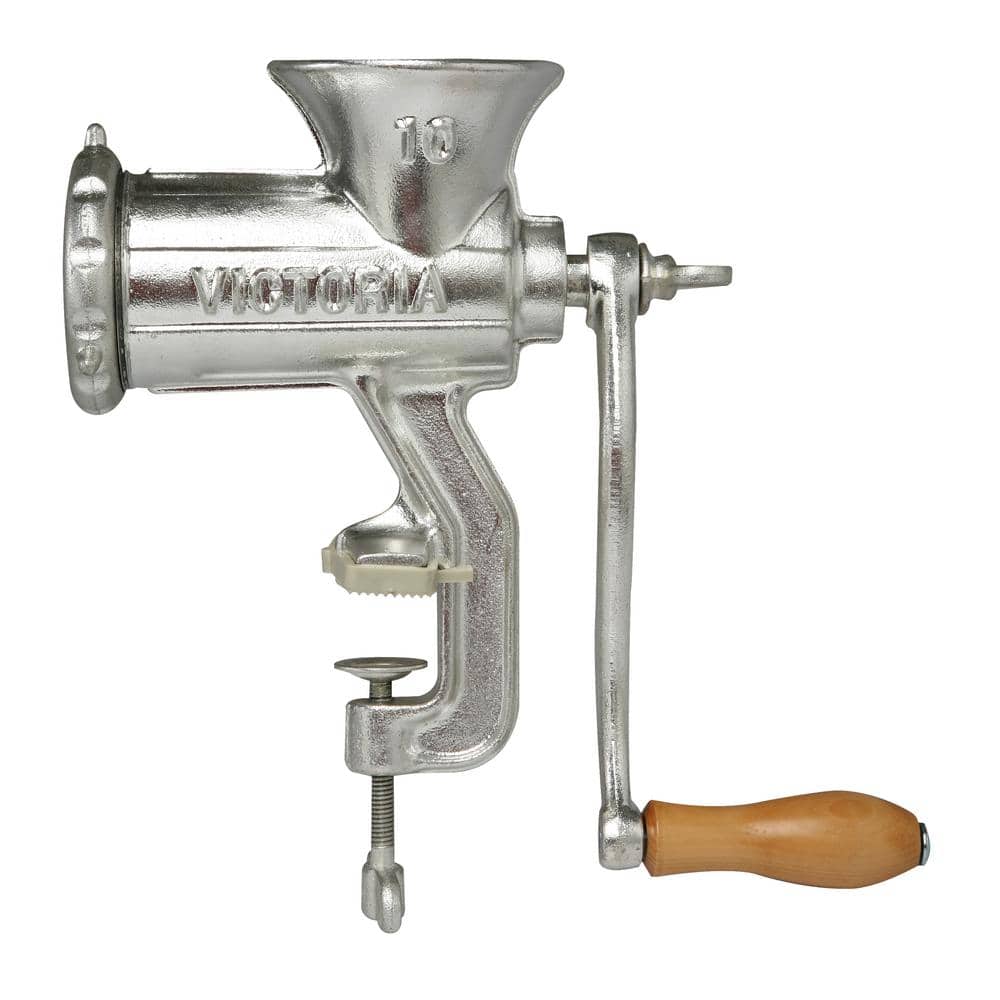 Italian Metal Meat Grinder Tomato Mill, Cast Iron Food Grinder, Table Mount  Hand Crank Grinder Wood Plunger, Farmhouse Country Kitchen Decor 