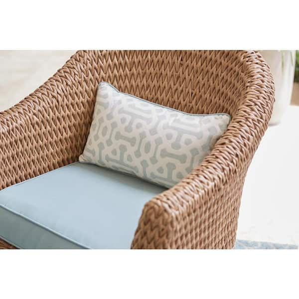 camden light brown wicker outdoor lounge chair