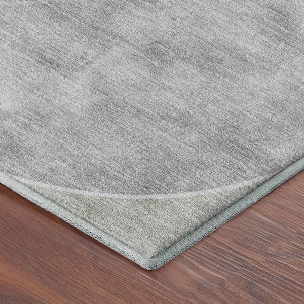 Mayfield Premium Machine Washable Abstract AMF2286 Aloe 2 ft. x 7 ft. Runner Rug