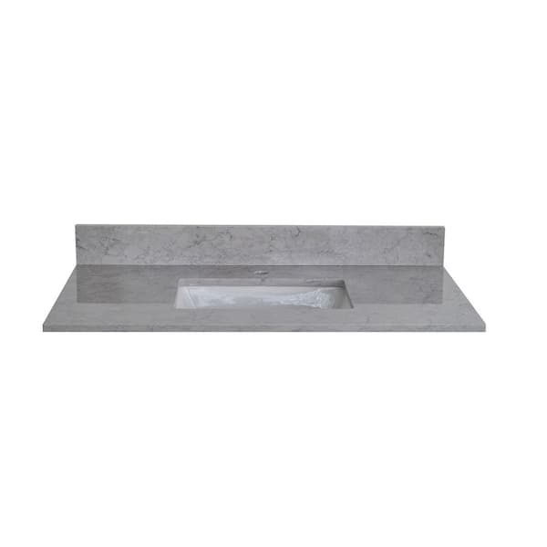 Tileon 37 in. W x 22 in. D x 0.75 in. H Engineered Stone Composite