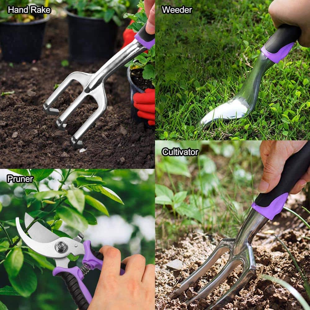 Garden Tools Set, Extra Succulent Tools Set, 83Pcs Heavy Duty Gardening Tools with Garden Tool Bag,Knee Pads Gloves Sprayer Garden Kit, Outdoor Gardening Gifts Tools for Men Women