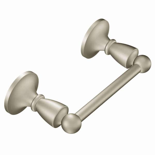 MOEN Wembley Pivoting Double Post Toilet Paper Holder in Spot Resist Brushed Nickel