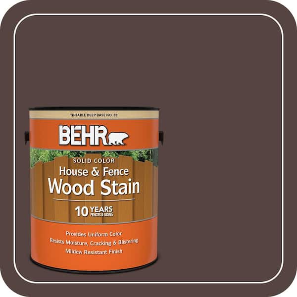 1 gal. #PFC-25 Dark Walnut Solid Color House and Fence Exterior Wood Stain