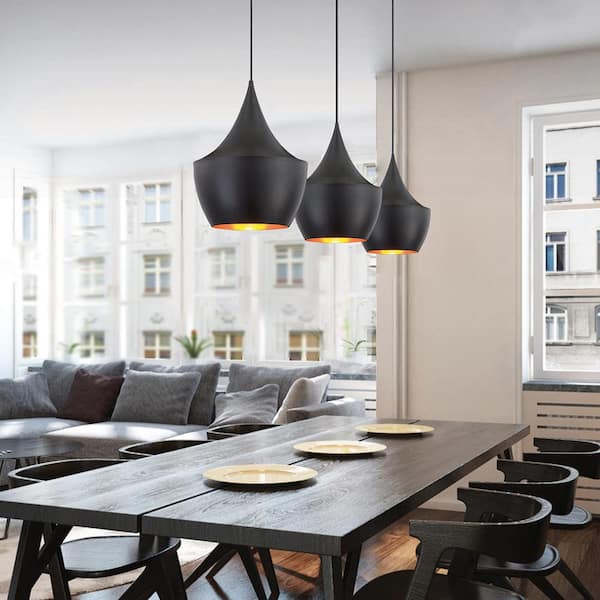 Piquito Collection 1-Light Black Pendant