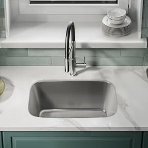 Toulouse Stainless Steel 27 in. Single Bowl Undermount Kitchen Sink