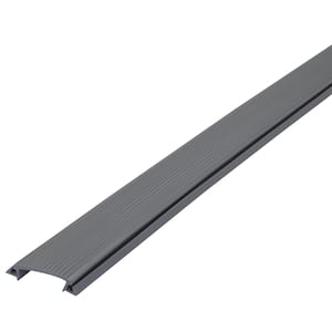 1-1/2 in. x 3/4 in. x 36 in. Gray Vinyl Replacement Insert for Heavy Duty Thresholds
