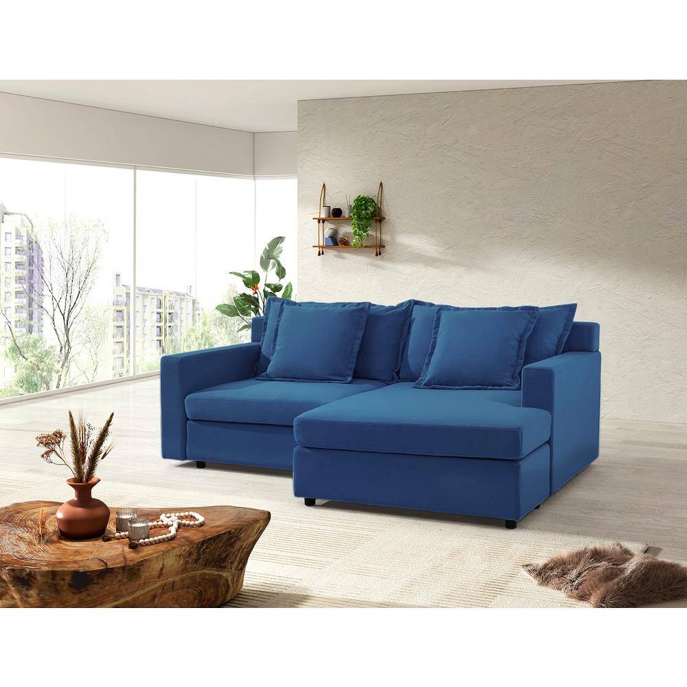 Reviews for Monland 84 in. Square Arm Linen Upholstered LShaped Chaise