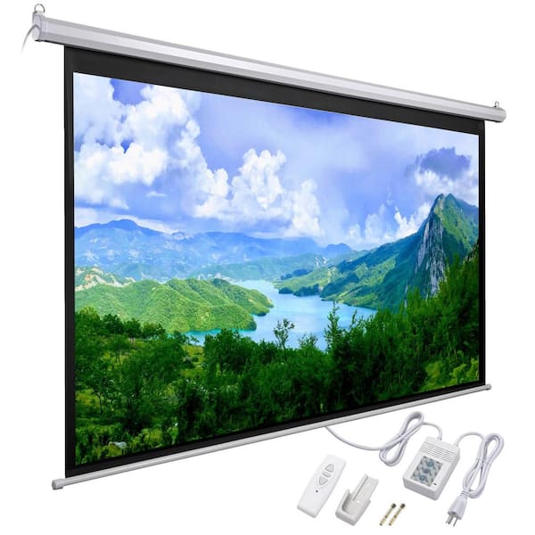 Etokfoks 92 in. Manual 16:9 Automatic Projector Screen