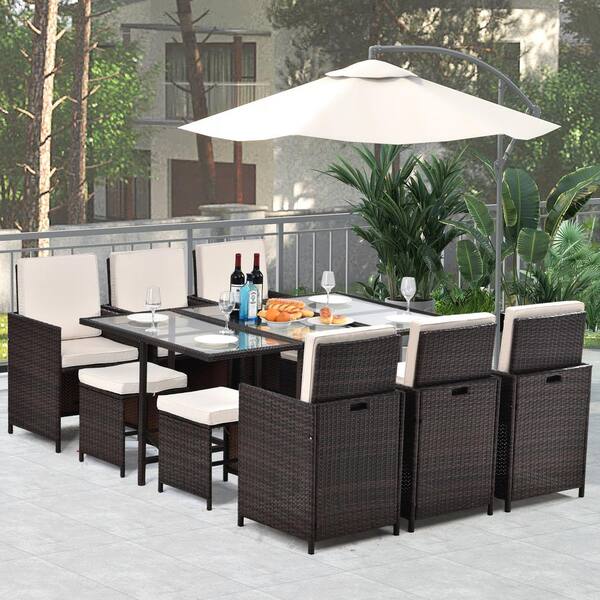 8 seater rattan garden furniture argos