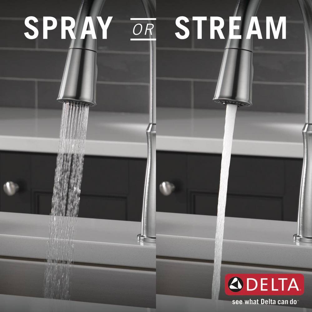 Arctic Stainless Steel Pull-Down Kitchen Faucet with Magnetic Docking