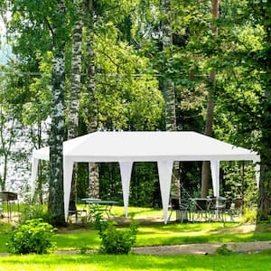 10 ft. x 20 ft. White Event Canopy Tent Wedding Party Removable Wall and Carry Bag