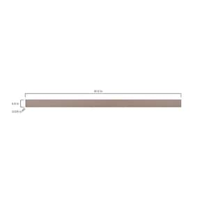 91.5 in. W x 4.5 in. H Toe Kick Molding in Unfinished Beech