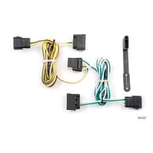 Custom Vehicle-Trailer Wiring Harness, 4-Way Flat Output, Select Ford E-150, E-250, E-350 Super Duty, Quick T-Connector