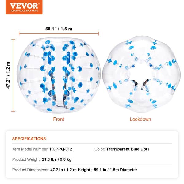 VEVOR Inflatable Bumper Ball 1-Pack 5 ft. /1.5M Body Sumo