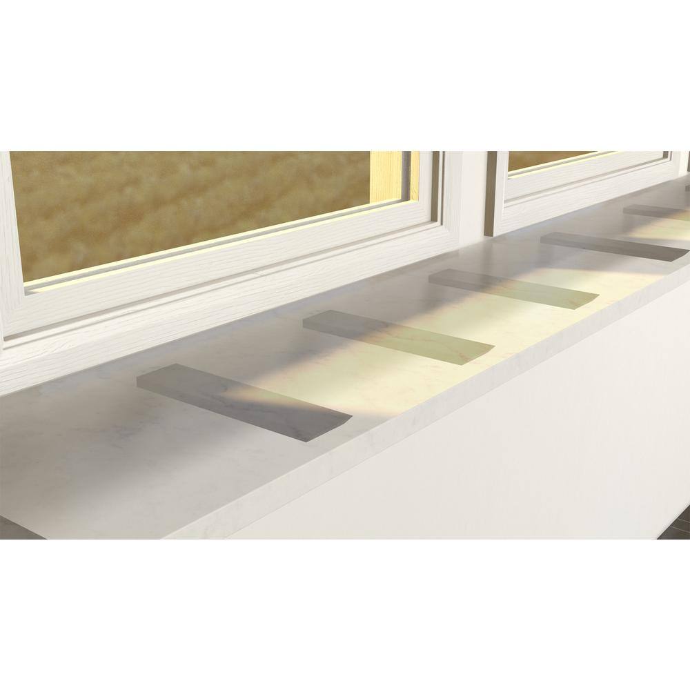 12-inch Black Painted Aluminum Side Wall Hidden Countertop Support Bracket