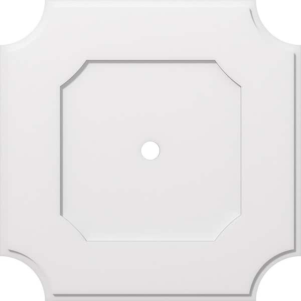 1 in. P X 19 in. C X 32 in. OD X 2 in. ID Locke Architectural Grade PVC Contemporary Ceiling Medallion