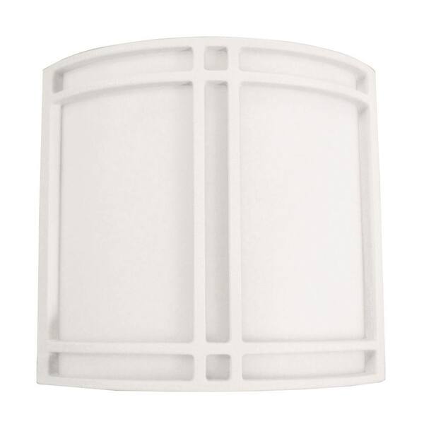 Aspects Multi-Use 2-Light White Fluorescent Surface Mount Sconce