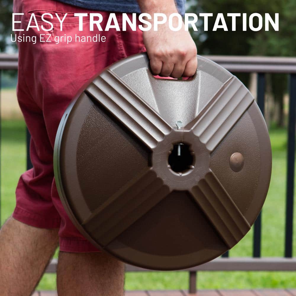 Bronze Fillable Concrete Patio Umbrella Base
