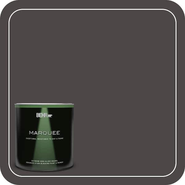 BEHR MARQUEE 1 qt. Home Decorators Collection #HDC-CL-14A Warm Onyx Semi-Gloss Enamel Exterior Paint & Primer