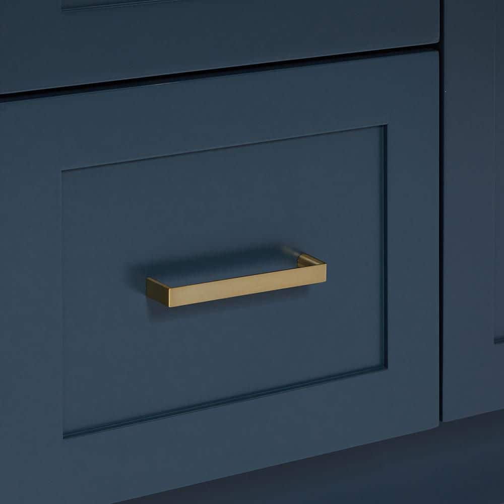 Midnight Blue 72" Double Sink Freestanding Wood Vanity Cabinet