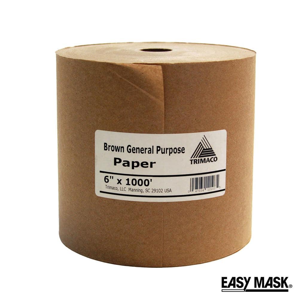 TRIMACO Easy Mask 6 IN. X 1000 FT. Brown General Purpose