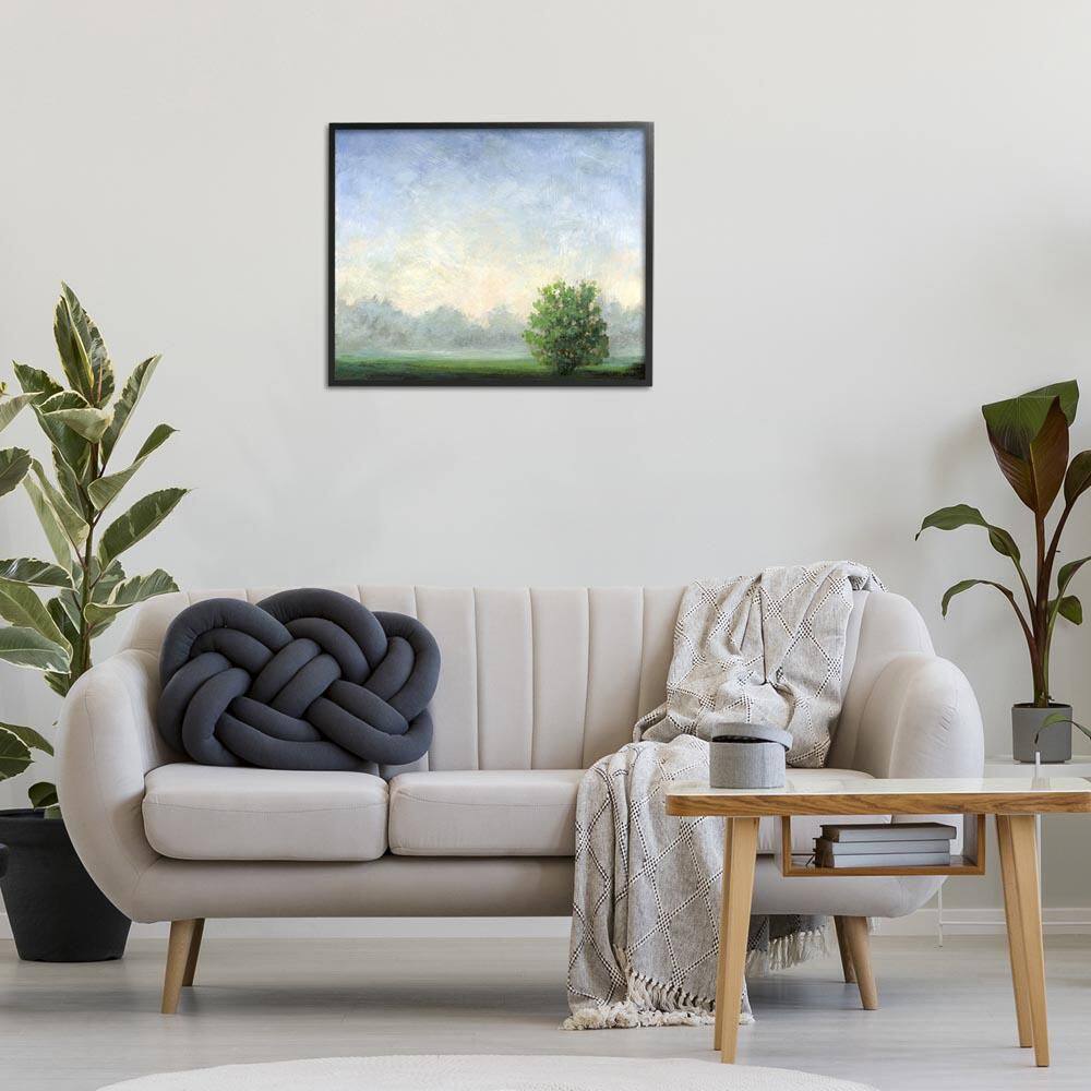 Serene Morning in Countryside by Ashley Davis Black Framed Nature Giclee Art Print 24 in. x 30 in. price history on PriceWatchPro