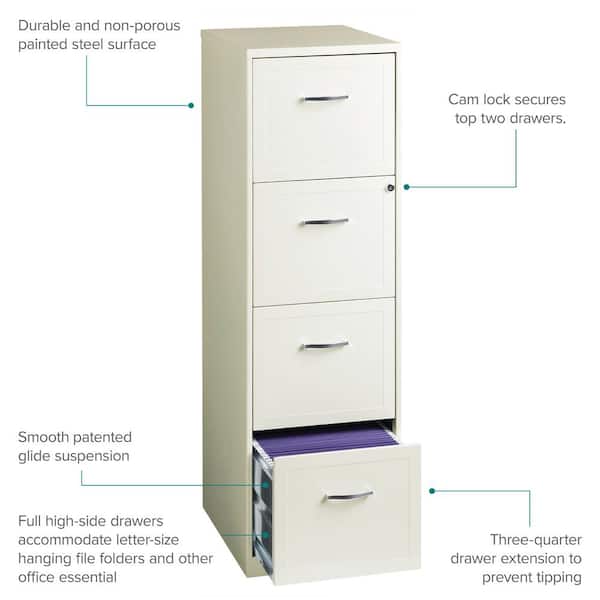 Vertical Mobile File Cabinet, 2 Letter-Size File Drawers, Pearl White, 14.25 Vertical Mobile File Cabinet, 2 Letter-Size File Drawers, Pearl White, 14.25