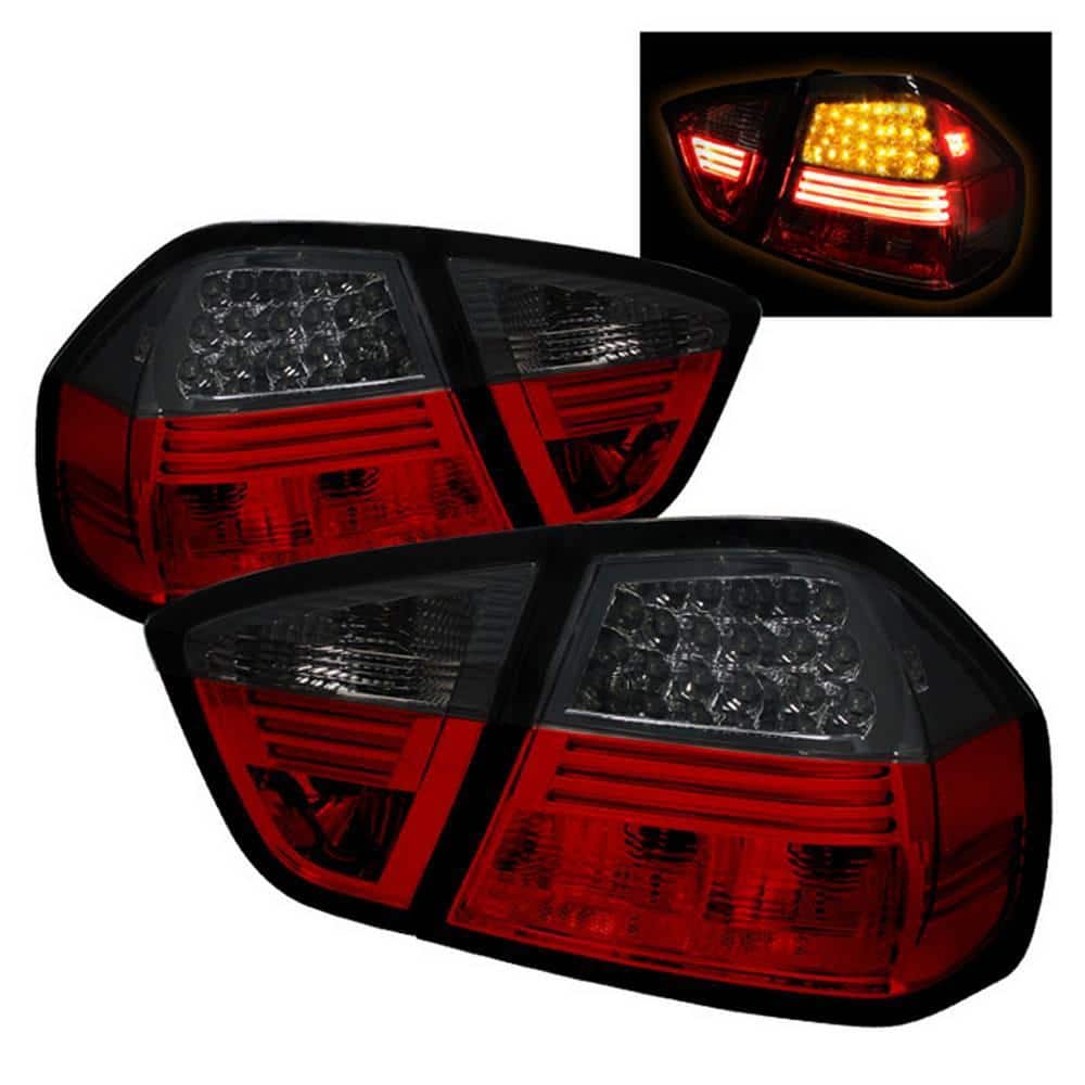 BMW E90 3-Series 06-08 4Dr LED Tail Lights - Red Smoke price history on PriceWatchPro