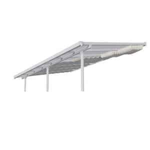 10 ft. x 24 ft. White Patio Cover Shade