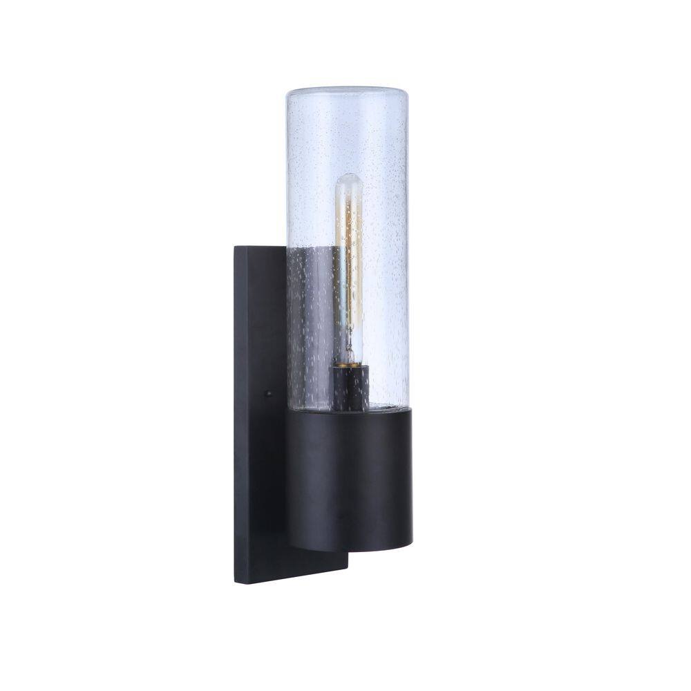 Sabre 16.88 in. Midnight Finish Outdoor Hardwired Wall Lantern Sconce w/ Clear Seeded Glass, No Bulb Included price history on PriceWatchPro