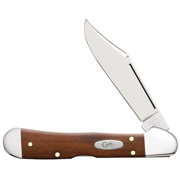 Smooth Chestnut Bone Mini CopperLock Pocket Knife