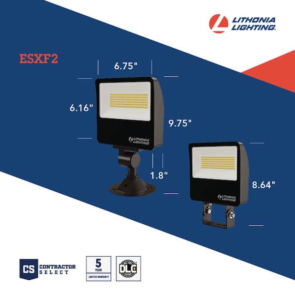 Lithonia Lighting Contractor Select ESXF2 Bronze Outdoor