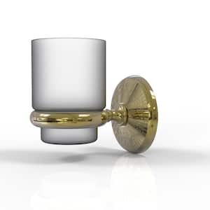 Monte Carlo Wall Mounted Tumbler Holder in Unlacquered Brass