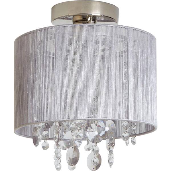 serena string beaded flush mount ceiling light