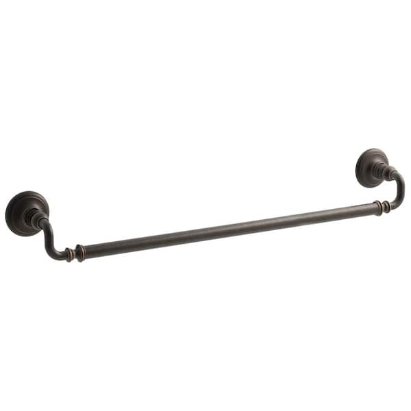 KOHLER Artifacts 24 in. Wall Mounted Towel Bar in OilRubbed Bronze K725682BZ The Home Depot