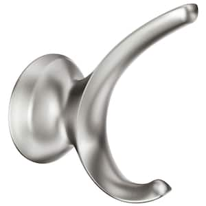 MOEN Align Swivel Double Robe Hook in Brushed Nickel YB0402BN - The Home  Depot