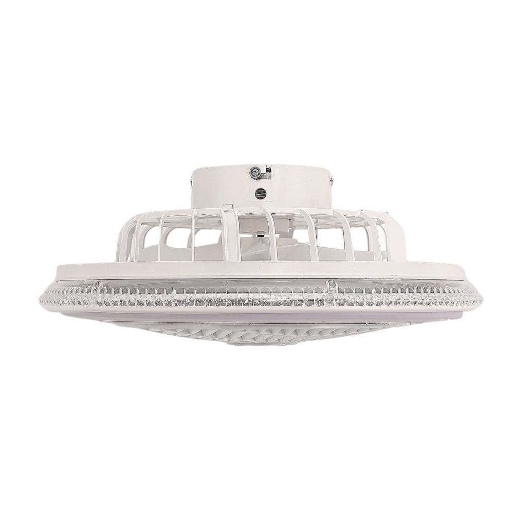 19 in. 5-Blade Fandelier Ceiling Fan with Clear Acrylic Blades, Stepless Dimming and Speed, Remote, Gray and White price history on PriceWatchPro