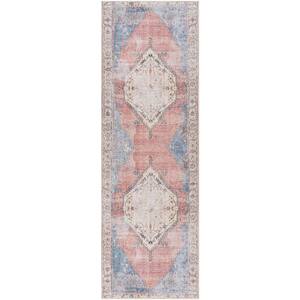 7'10 x 10'2 Peach/Gray Artistic Weavers Araceli Vintage Oriental Area Rug 