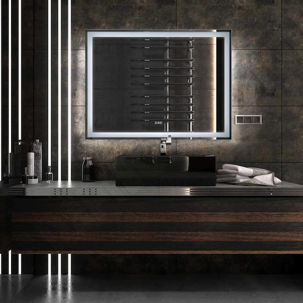 Boyel Living 48 in. x 36 in.LED Lighted Single Frameless Bathroom