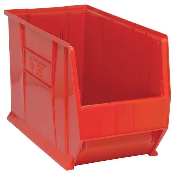 30 in. Quantum Hulk 33 Gal. Storage Tote in Red (1-Pack)