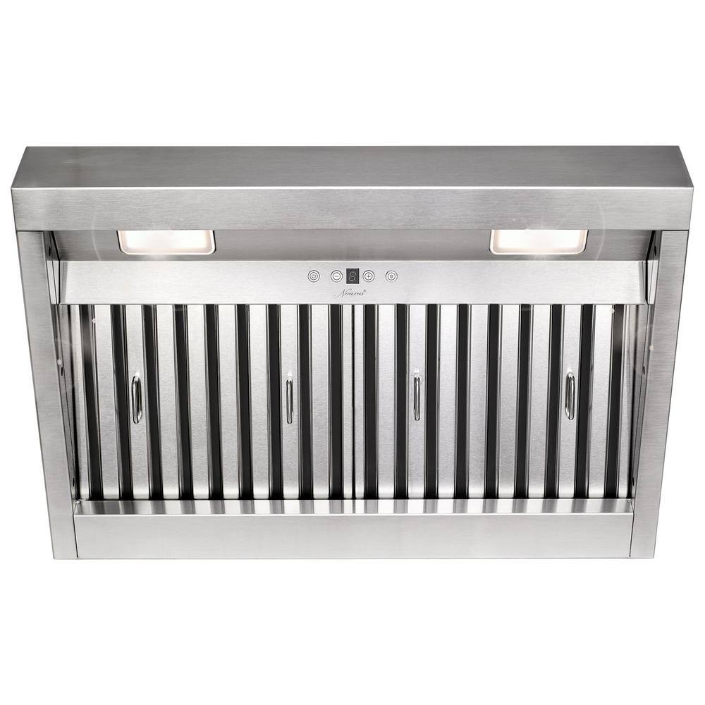 Akicon 30 in. 600 CFM Ducted Insert Range Hood in Stainless Steel with